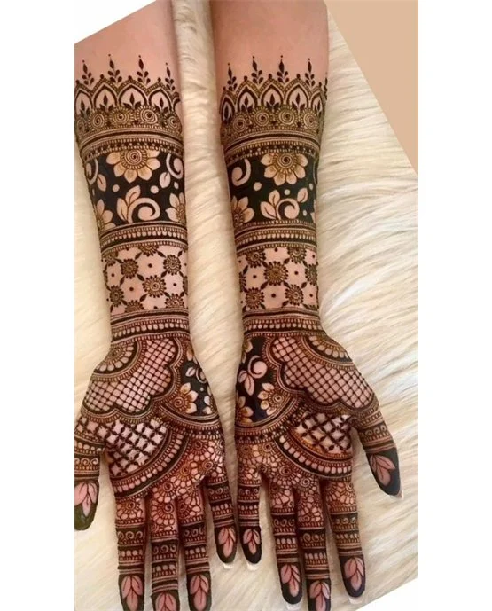 Fine Vine Modern Full Hand Mehndi Design Flow